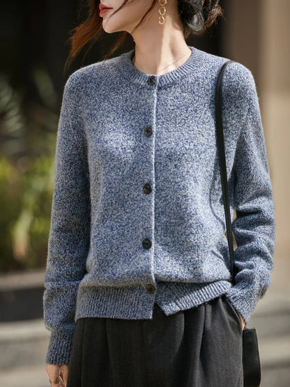 | Chunky-Knit Alpaca-Blend Cardigan