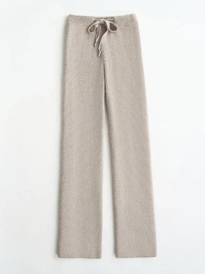 | Wool Knitted Wide Leg Pants