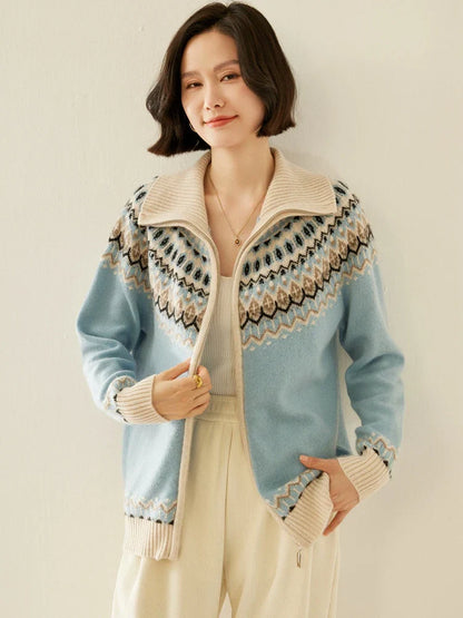| Cashmere Zip-Up