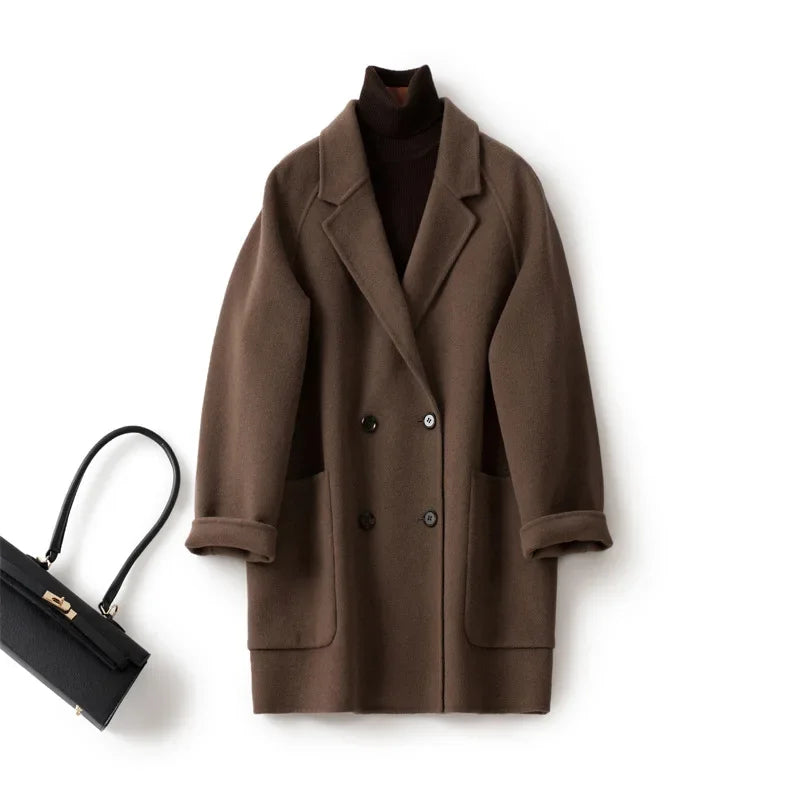 | Wool Herringbone Coat