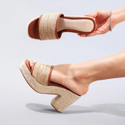 | Natural Woven Heels