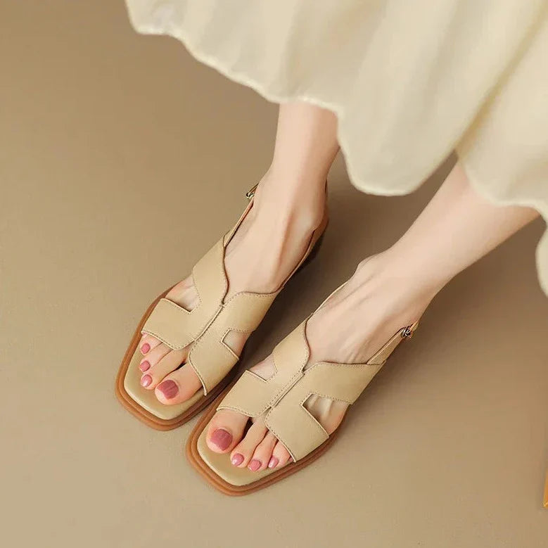 | Leather Heeled Sandals
