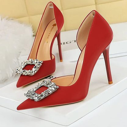 Luxury Rhinestone Design Women Pumps High Heels 10.5 Cm