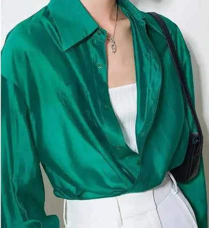 | Silk Poplin Blouse