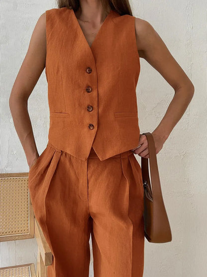 | Linen Trouser Set