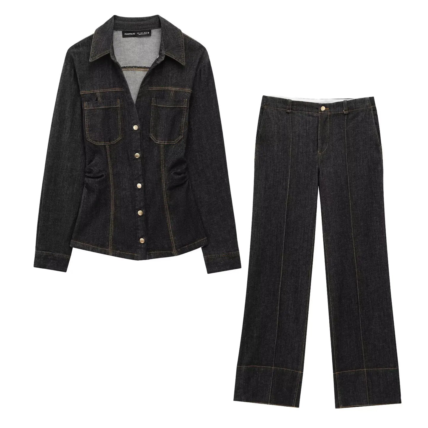 | Button Denim Set