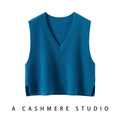| Ribbed Cashmere Vest