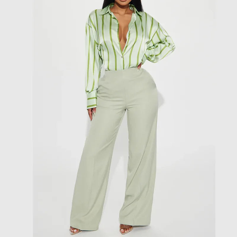 | Satin Stripe Shirt
