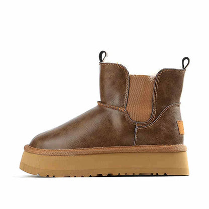 | Leather Fur Boots