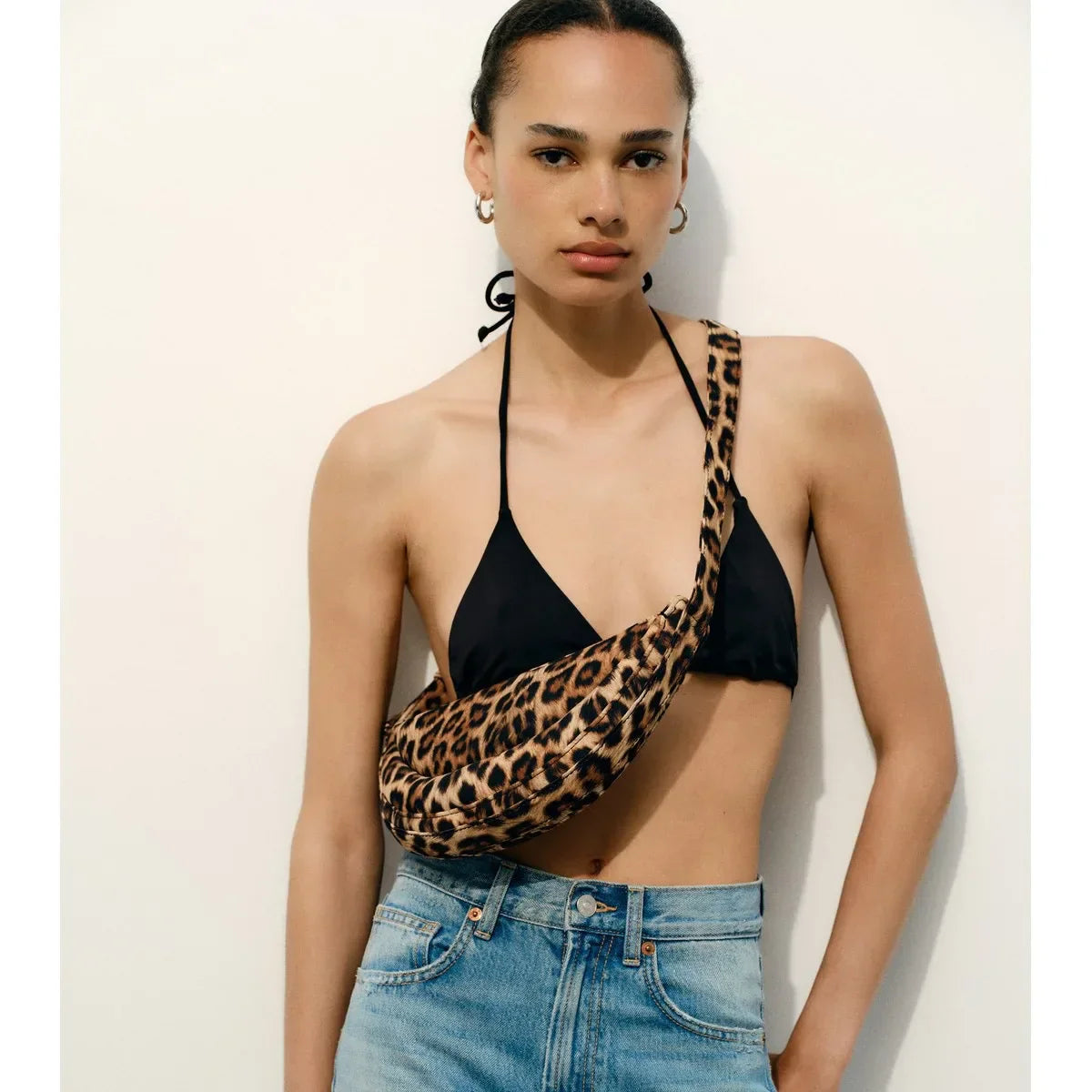 | Sling Bag, Leopard Print