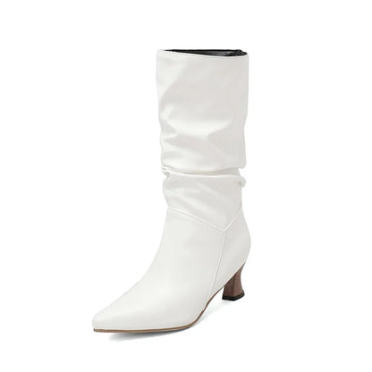 | Mid-Calf Heel Boots