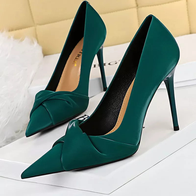 Bow-knot Stiletto High Heels Women Shoes