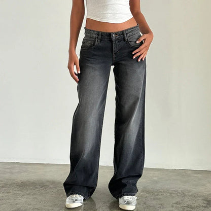 | Low-Waist Denim Pants
