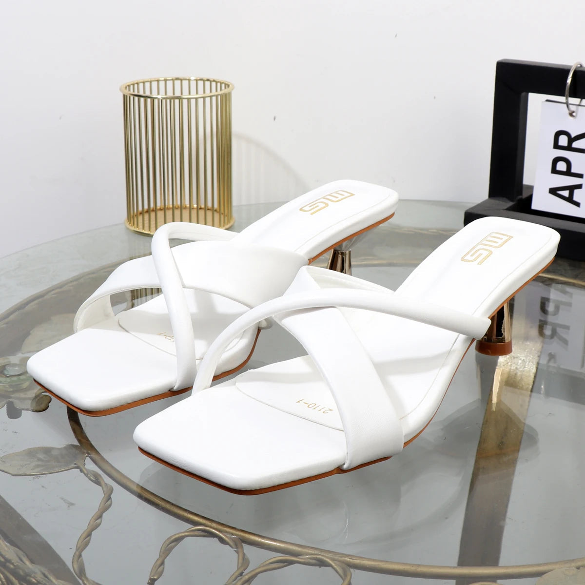 Summer High-end Fashion Hollow Heel Sandals - 5CM