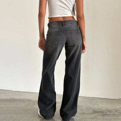 | Low-Waist Denim Pants