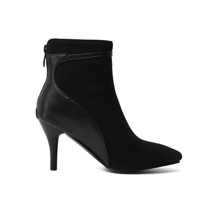 | Suede Pointy Toe Heels