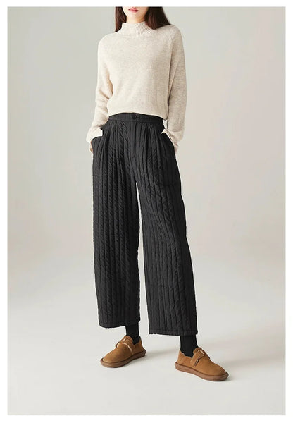 | Cotton Wide-Leg Pants