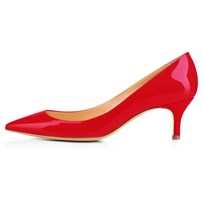 Leopard Pumps Shoes with 2.6 Inch Thin Heels