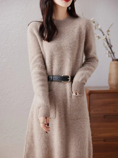 | Midi Dress in Luxe Fabric