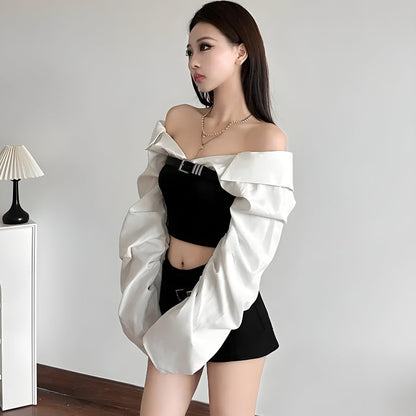 Shirt Corset Top