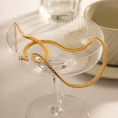 Sienna Woven Gold Bracelet