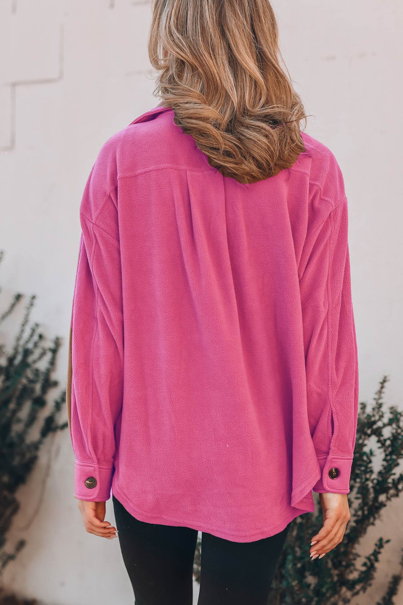 Single-breasted With Pockets Shacket