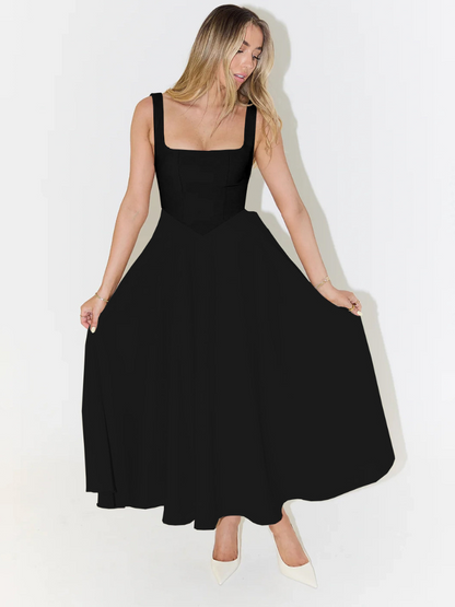 | Sculpted Waist Midi Sundress