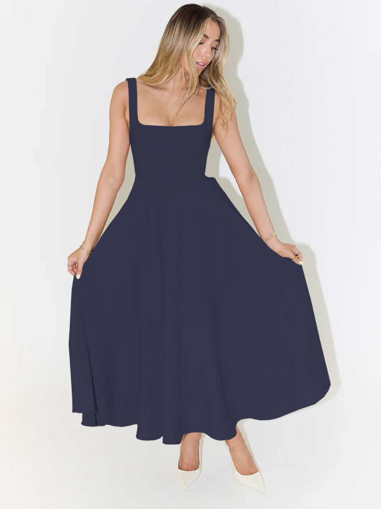 | Sculpted Waist Midi Sundress
