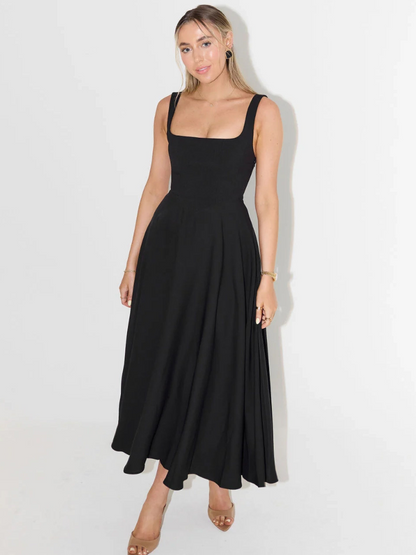 | Sculpted Waist Midi Sundress