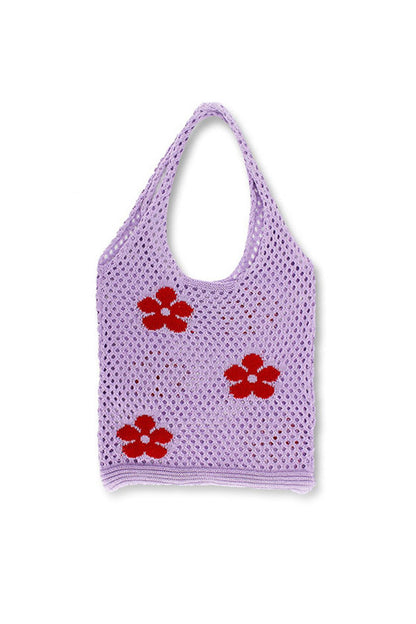 Small Flower Hollow-out Crochet Bag