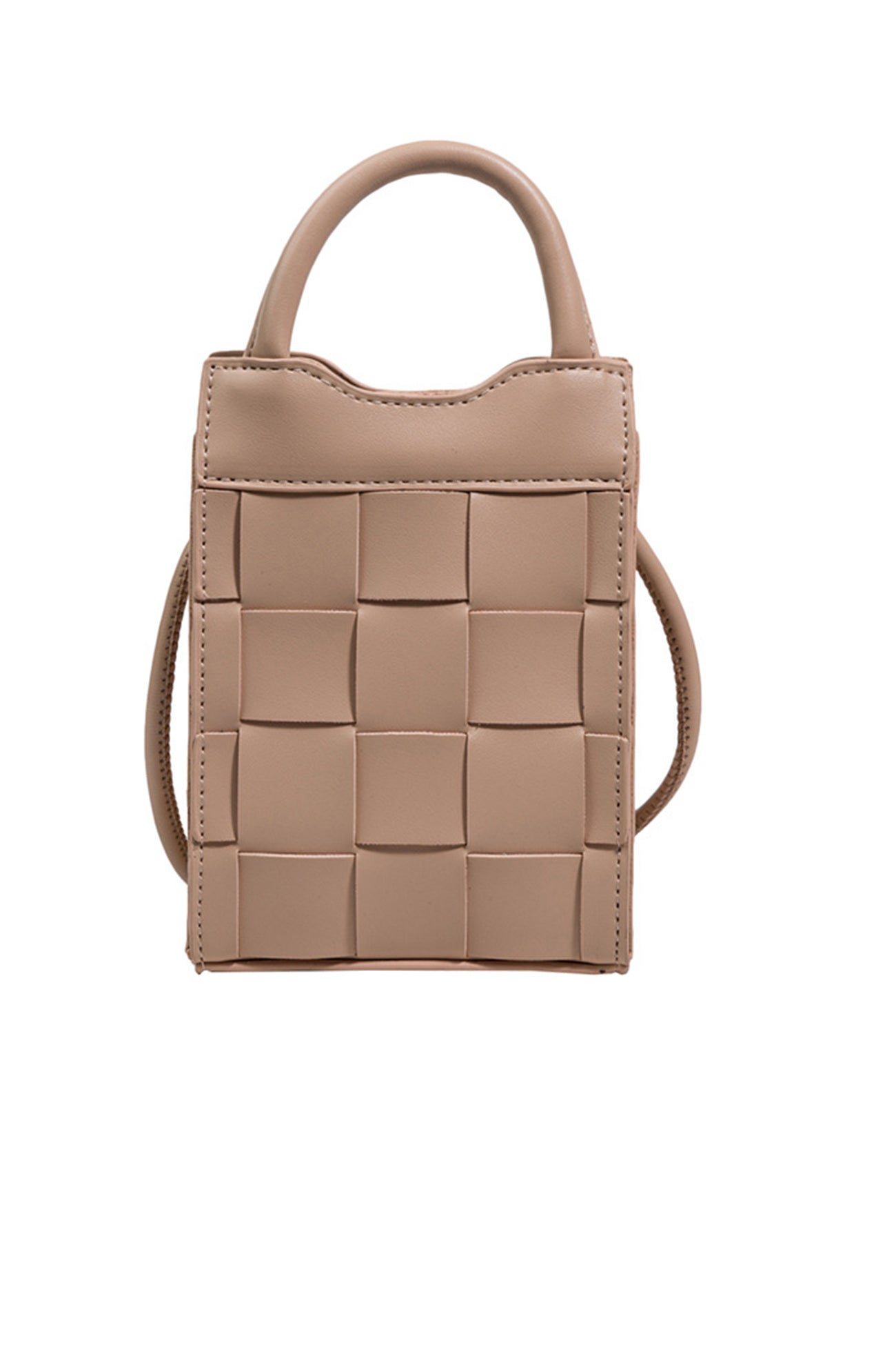 Solid Color 2-Way Woven Bag