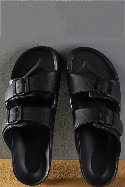 Solid Buckle EVA Sandals