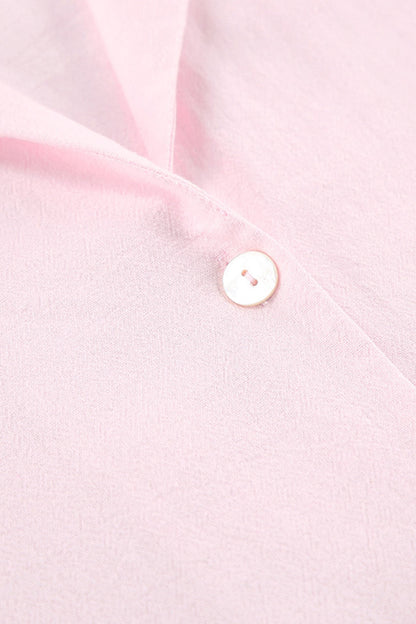 Solid Ruffle Cotton Loungewear