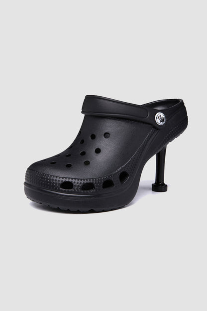 Solid Color High Heel Clog