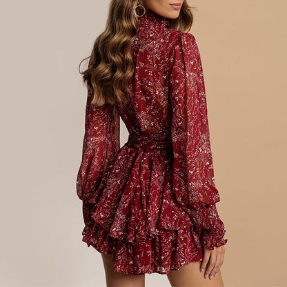 DressBetty - Spring Vintage Perspective Floral Print Dress