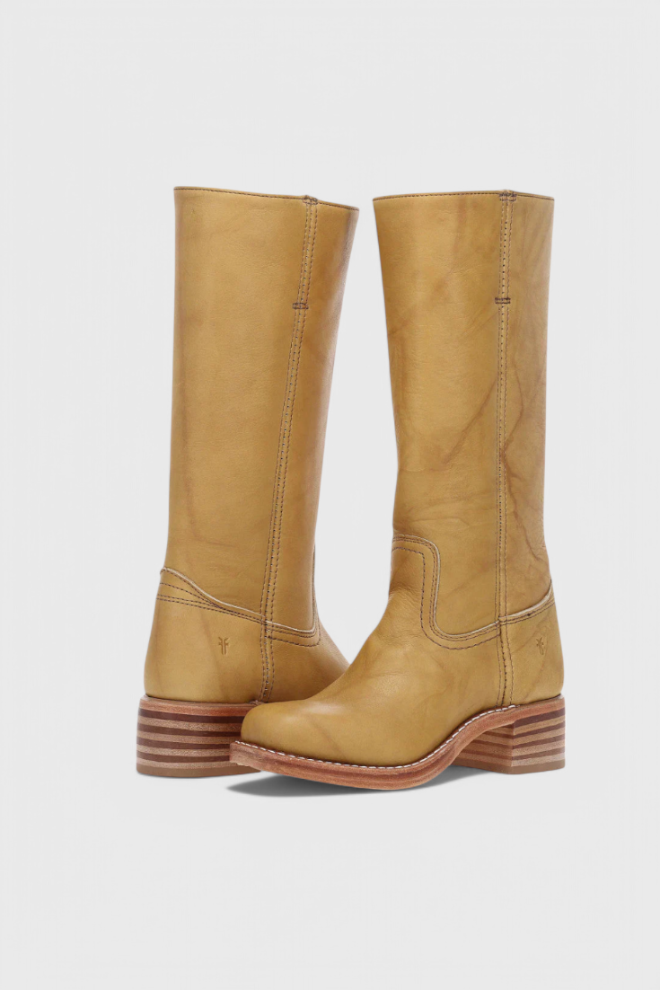 The Wren — Leather Knee-High Cowboy Boots