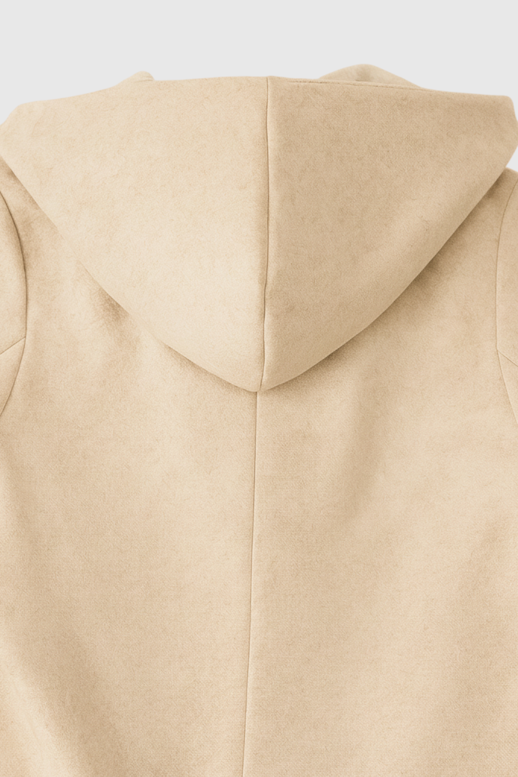 Hooded Long Wrap Coat | Double Breasted, Belted Waist, A-Line Shape