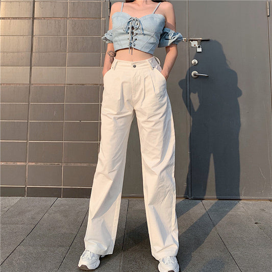 Julia Fashion - Streetwear White Women's Jeans