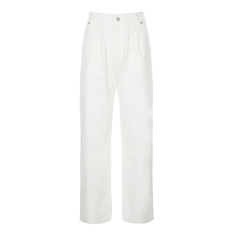 Julia Fashion - Streetwear White Women's Jeans