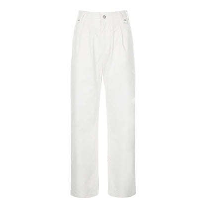 Julia Fashion - Streetwear White Women's Jeans