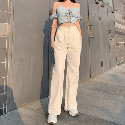 Julia Fashion - Streetwear White Women's Jeans