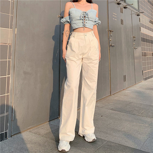 Julia Fashion - Streetwear White Women's Jeans