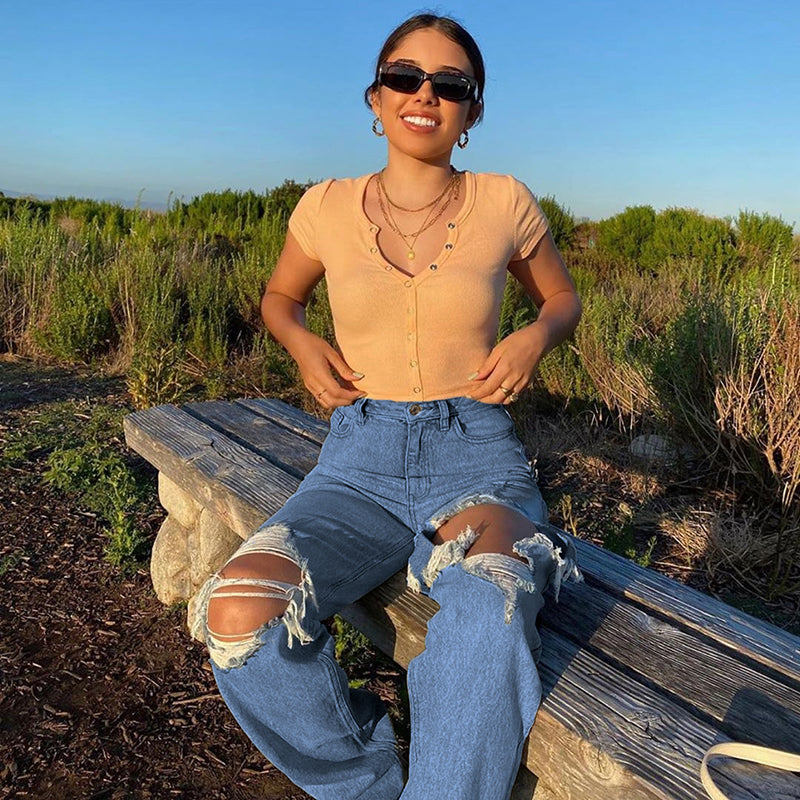 Julia Fashion - Streetwear Women's Jeans