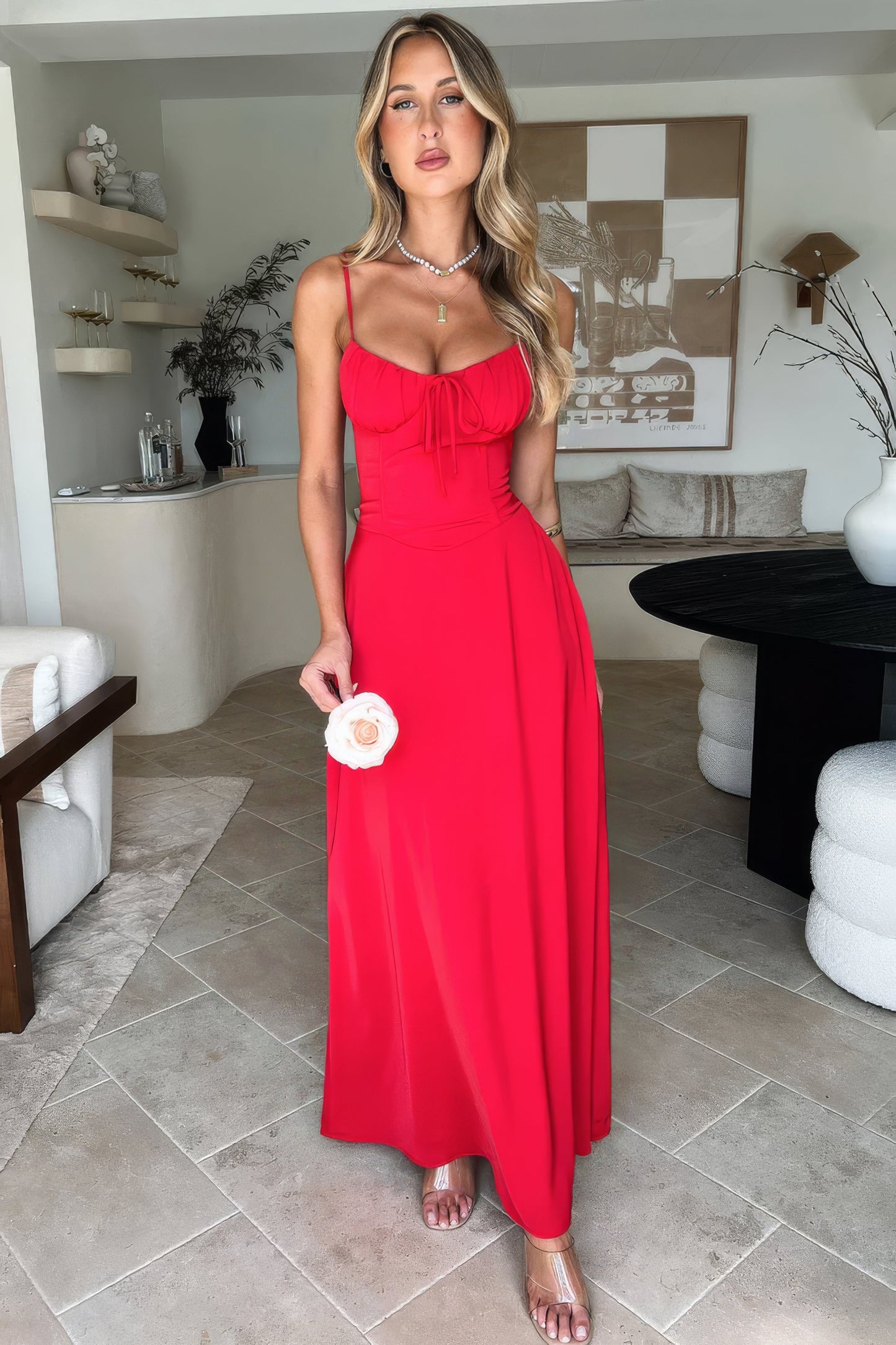 Stylish Lightweight Maxi Summer Dress for Women – Elegant Fit Up to 3XL, Perfect for Wedding Guests and Casual Outings