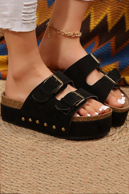 Suede Platform Sandal