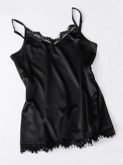 DressBetty - Silk Lace Basic Tank Top