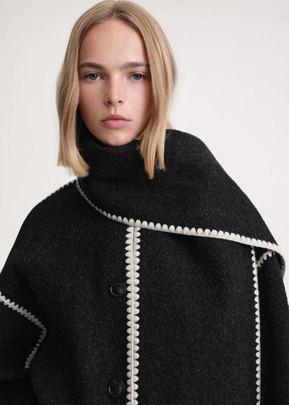 Jessy Elegant Scarf Coat