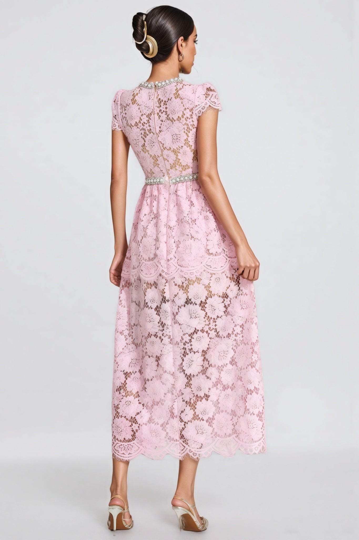 Reign Pink Lace Madi Dress