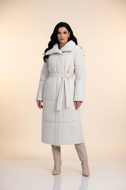 Lapel Tie-Front Coat