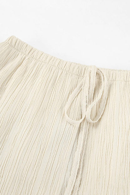 Tie-up Vest Long Pants Set
